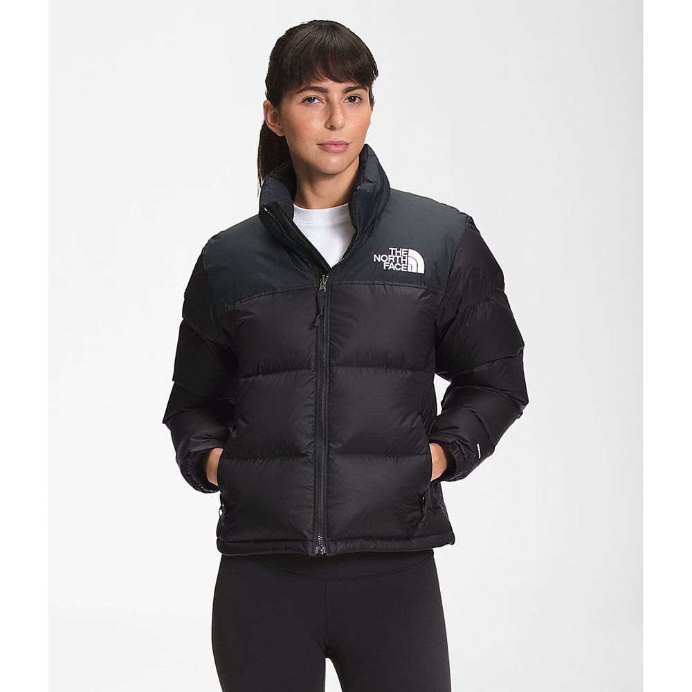 The North Face Nuptse Jacket Womens Australia - The North Face 1996 Retro Black Mountain (FRN-304518